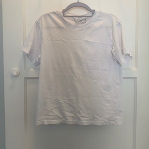 Weekday White Crew Neck Tee
